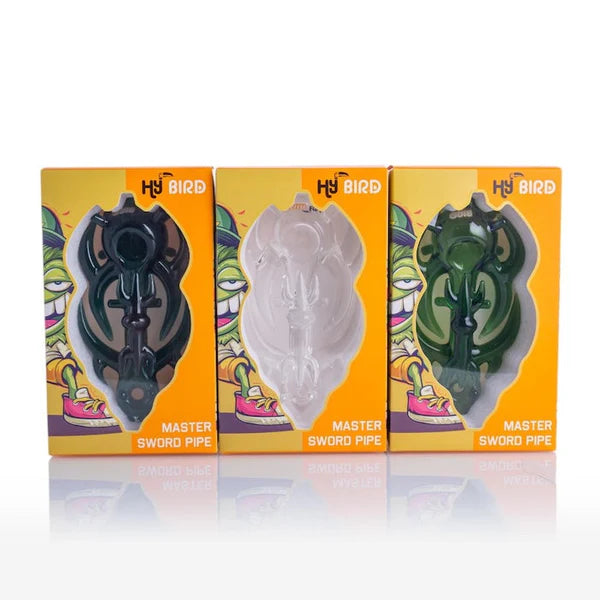 HyBird 4" Sword Glass Hand Pipe